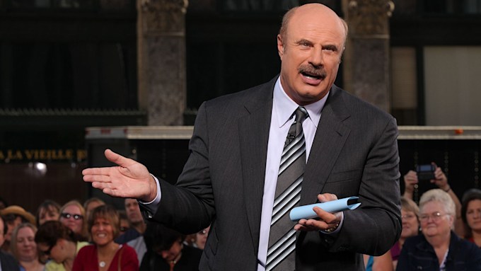 Dr Phil talking to audience on his chat show
