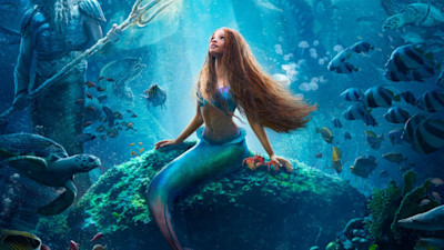 new movie releases emma thompson The Little Mermaid trailer premieres at Oscars with first look at Prince Eric - and fans are swooning