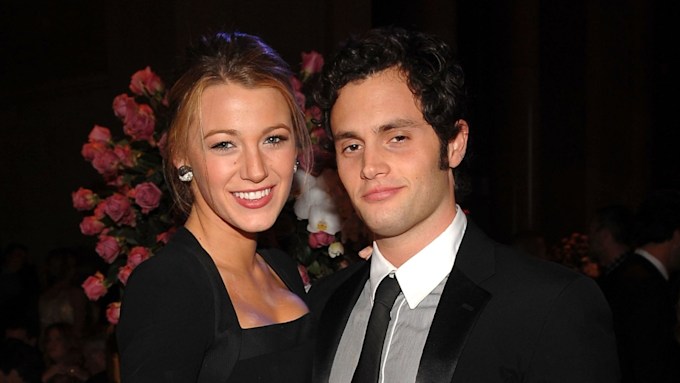 Blake Lively and Penn Badgley while dating