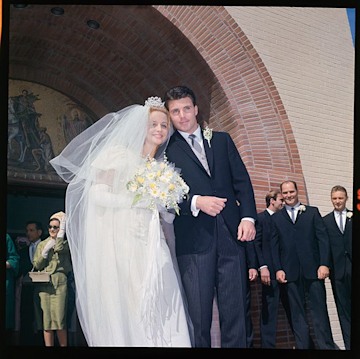 Ricky Nelson and Kristin Harmon's wedding in 1963. 
