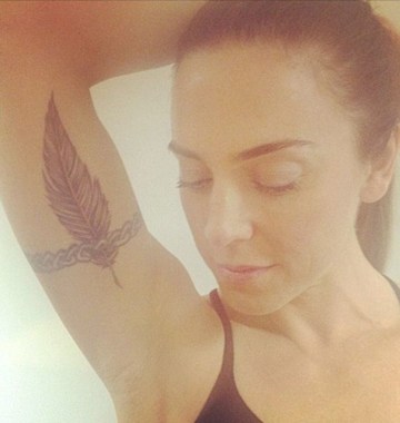 Mel C shows off new feather tattoo | HELLO!