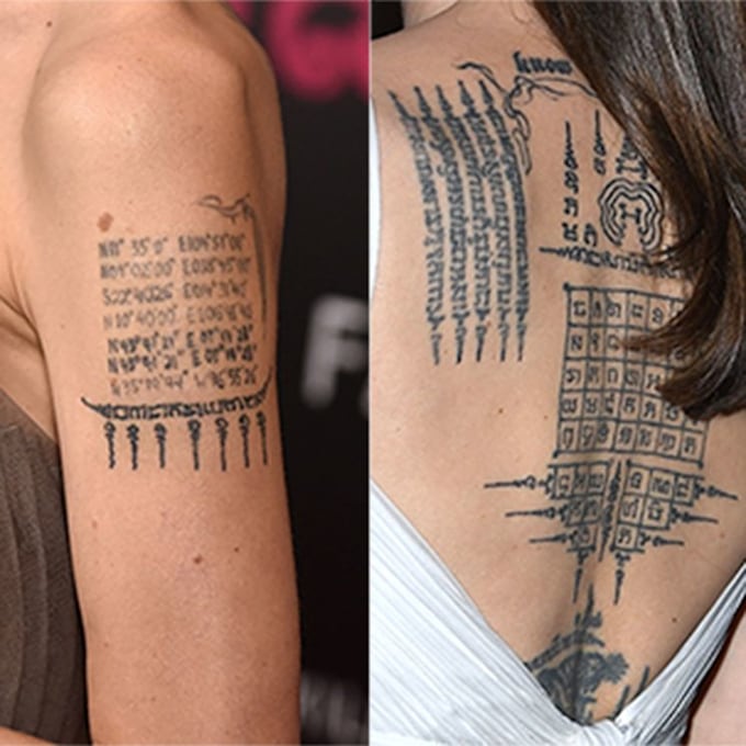 Angelina Jolie's tattoos and the sweet meanings behind them | HELLO! Angelina Jolie's tattoos and the sweet meanings behind them | HELLO!