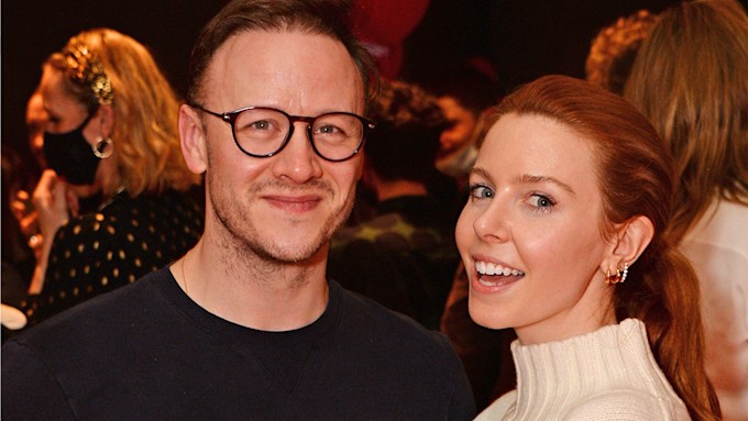 Kevin Clifton and Stacey Dooley smiling in a close-up selfie.