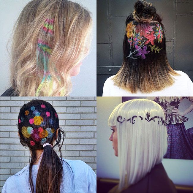 Why hairstencilling is our new favourite beauty trend HELLO!