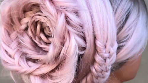 Everyone is losing it over this braided rose hairstyle
