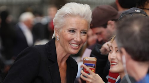 Emma Thompson, 59, is embracing her white hair – and she looks absolutely gorgeous