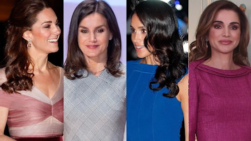 Royal brunette beauties! The regal ladies with charming chocolate-coloured hair