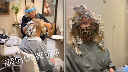 Loose Women's Penny Lancaster and Rod Stewart undergo hair transformation ahead of night out