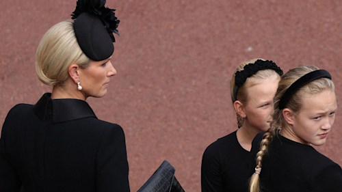 Young royal cousins have matching hairstyles at Queen's funeral - did you spot it?