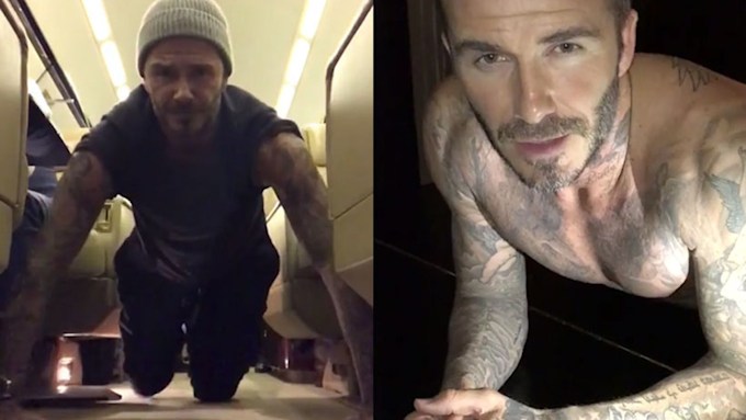 David Beckham takes on impressive push-up challenge for charity | HELLO!