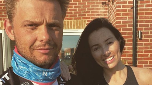 Jeff Brazier’s wife Kate Dwyer shows off her athletic figure in gym kit