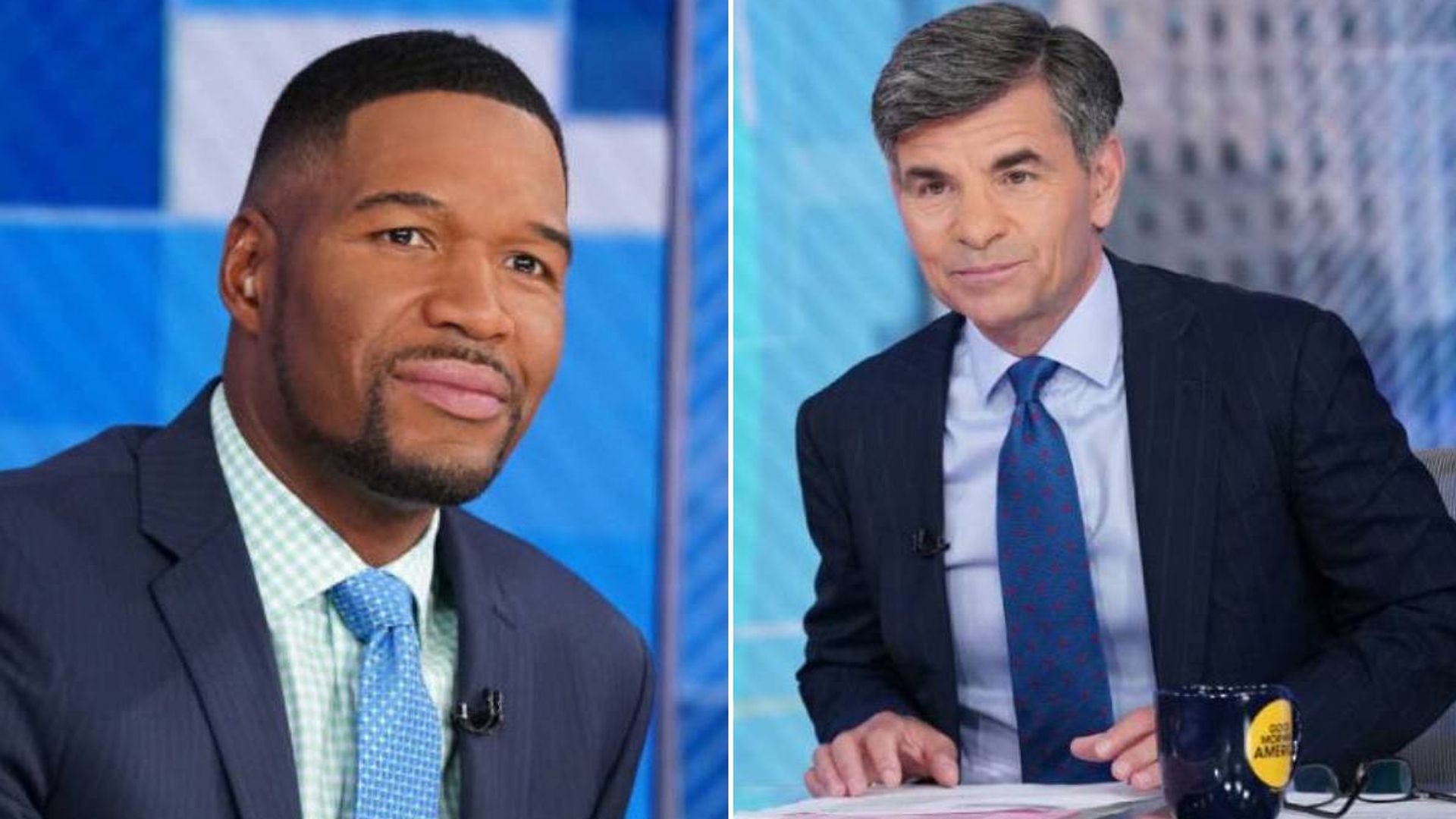 GMA Co-hosts Michael Strahan And George Stephanopoulos Unite To Share ...