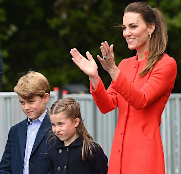 Kate Middleton mit Prinz George und Prinzessin Charlotte