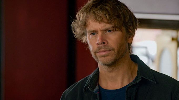 Eric Christian Olsen on the set of NCIS: LA