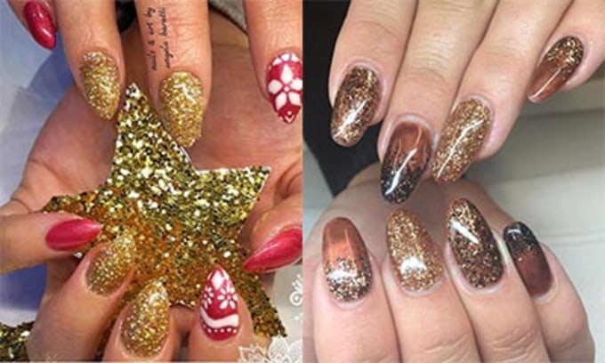 The best glitter nail art inspiration | HELLO!