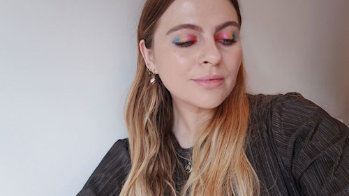 Rainbow makeup can be chic AND mood boosting - just ask this Instagram star