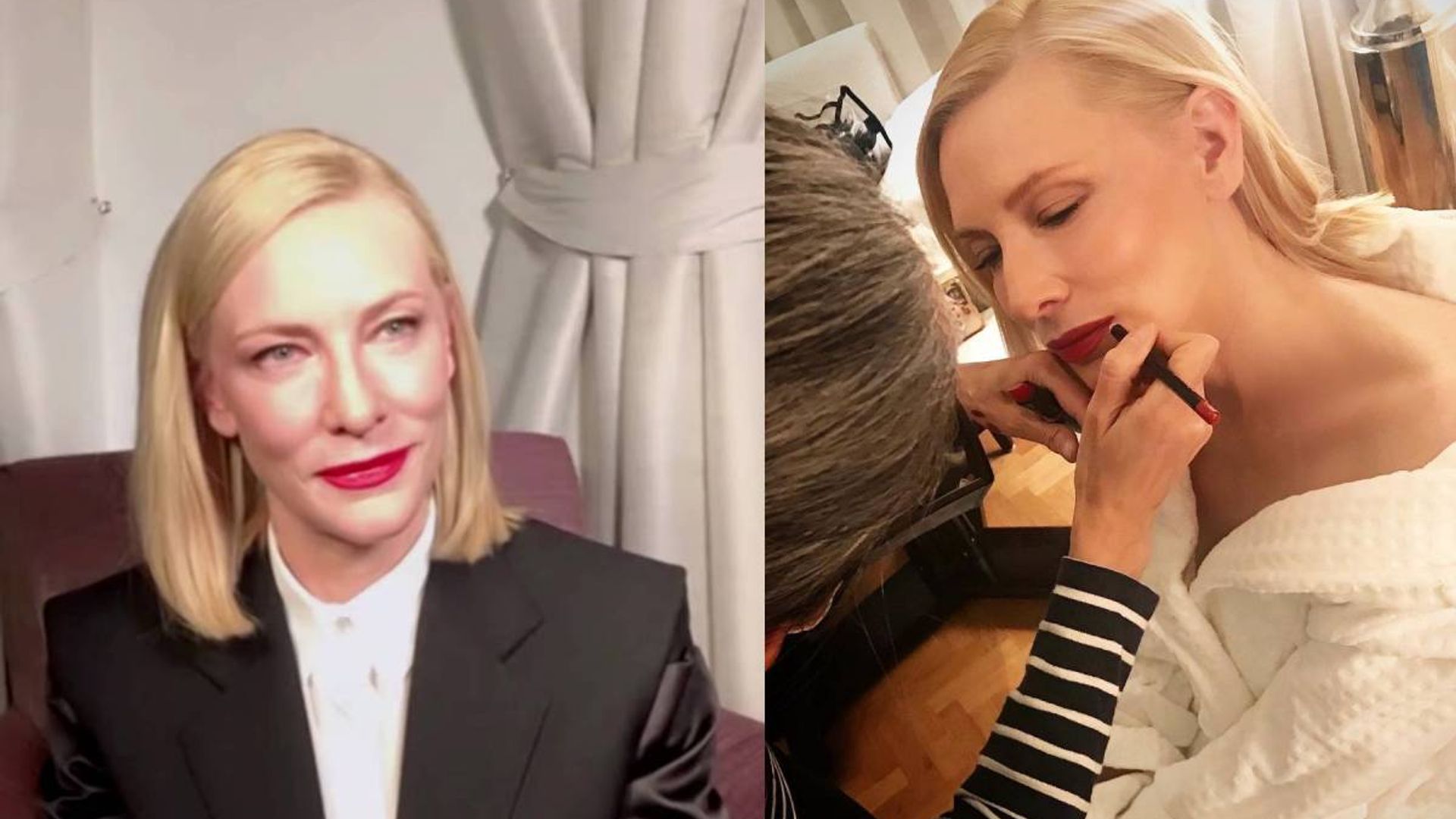Blanchett's SAG bold red lip is the dramatic every beauty lover needs | HELLO!