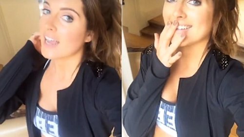 Binky Felstead shows off flat stomach just ten weeks after giving birth