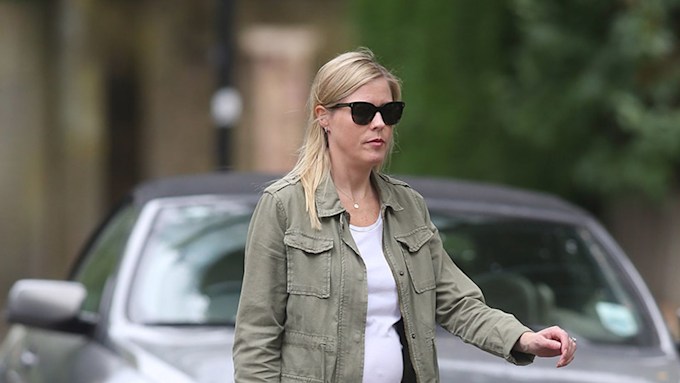 Ali Astall with baby bump