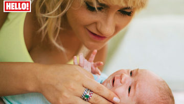Aliona with baby daughter Bella