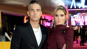 robbie williams and his wife ayda at film premiere