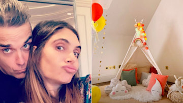 robbie williams and wife ayda field celebrate daughter teddy birthday