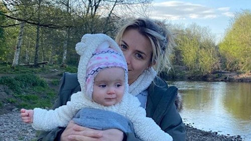 Gemma Atkinson reveals she's a 'nervous wreck' as baby Mia starts crawling - see post