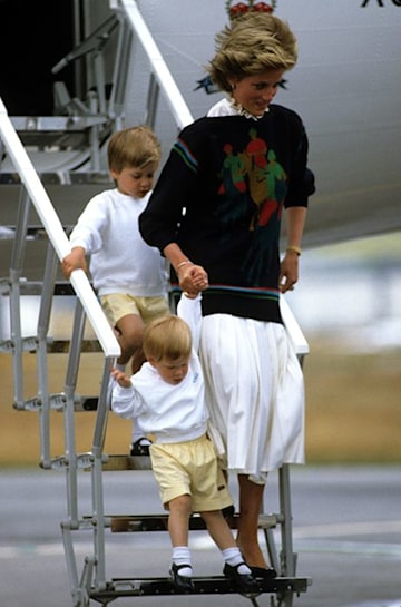 10 lovely photos of Princess Diana with sons Prince William and Prince ...