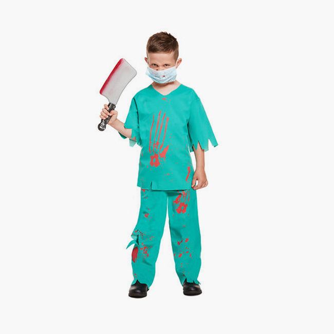 Zombie Evil Surgeon Doctor Boys Kids Childs Halloween Fancy Dress Costume 7-14 