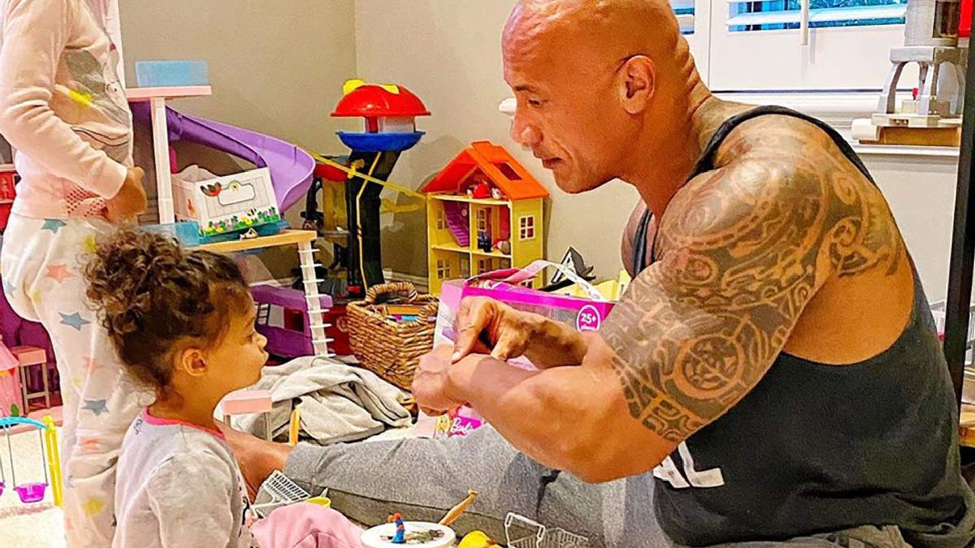 Dwayne The Rock Johnson S Daughter Tiana Has The Best Reaction To Dad S Appearance Hello