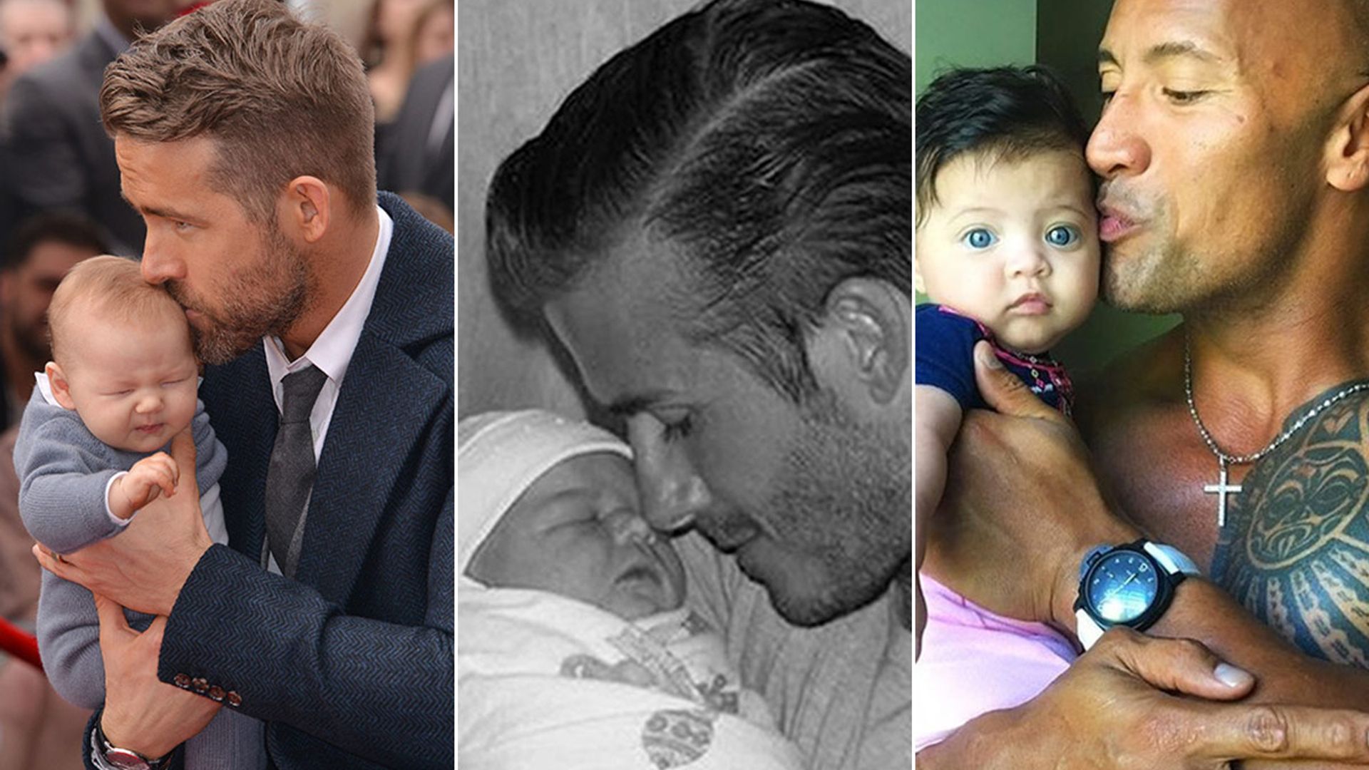 8 celebrity dads cuddling their babies David Beckham, John Legend