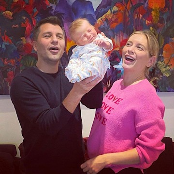 Rachel Riley and Pasha Kovalev welcome second baby 15 DAYS after due ...