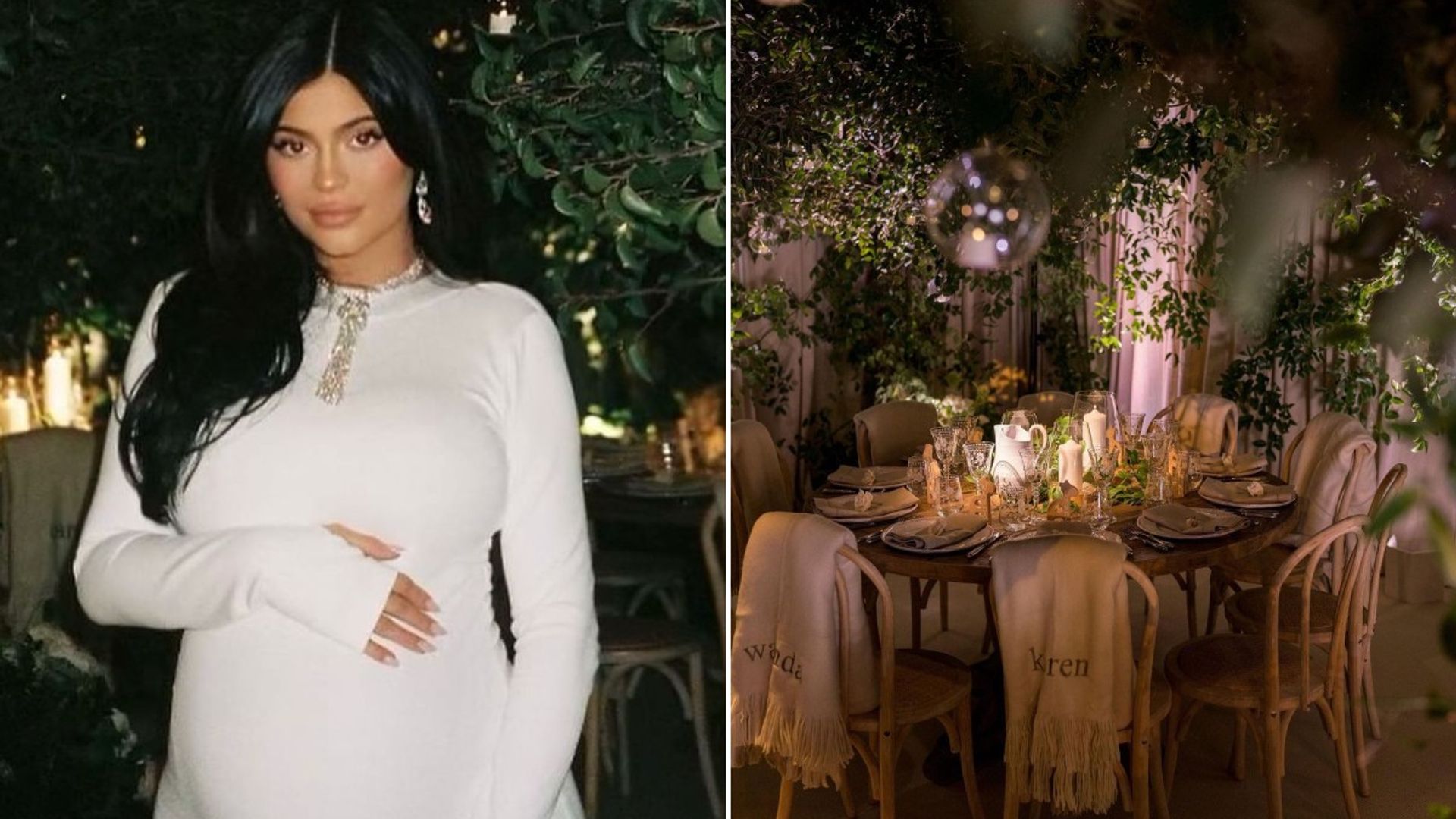 Kylie Jenner's stunning baby shower with personalized blankets and