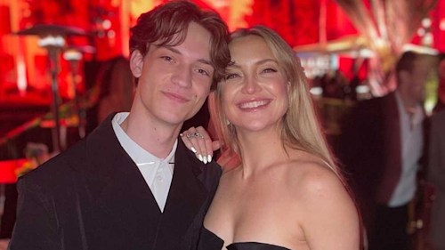 Kate Hudson supports son Ryder, 18, as she films his first tattoo - watch