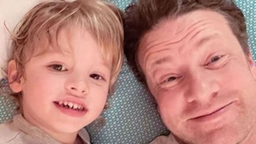 Jamie Oliver pays heartfelt tribute to son River, 6, as he reveals sweet family celebration