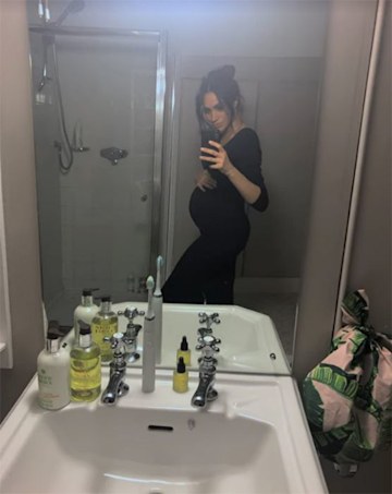 Pregnant Meghan Markle's unseen baby bump photos are STUNNING - look