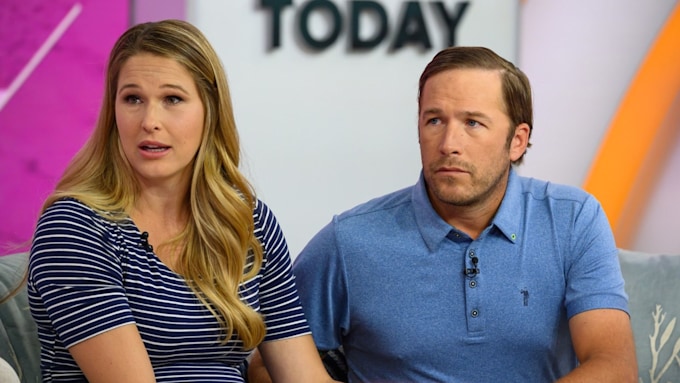 Bode Miller and wife Morgan during interview on Today