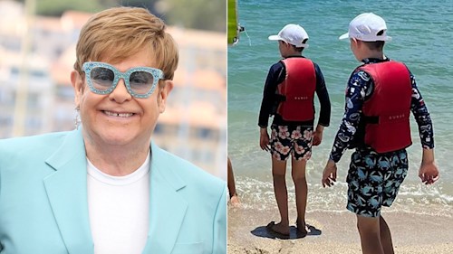 Elton John's sons look so grown up in sweet new holiday photos