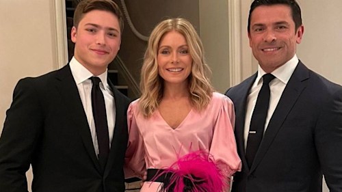 Kelly Ripa and Mark Consuelos jet to Michigan to show support for youngest son at college