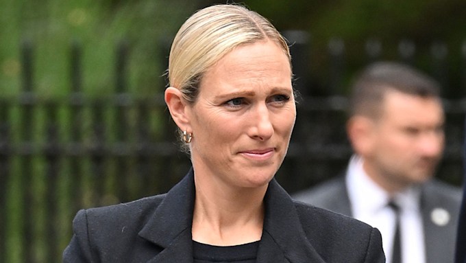 Zara Tindall holds back tears at Queen's funeral
