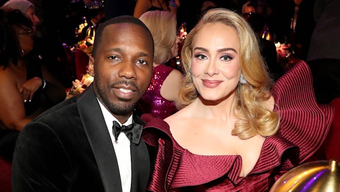 Adele and Rich Paul at the Grammys