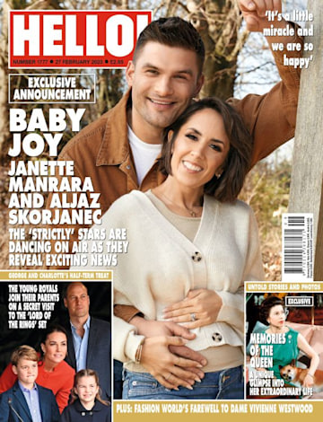 TrivDaily - Strictly's Janette Manrara and Aljaz Skorjanec announce first baby exclusively with HELLO! 54 HELLO! cover of Aljaz Škorjanec and Janette Manrara's baby news