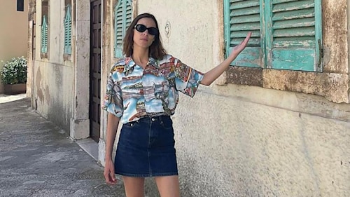 Alexa Chung puts a stylish spin on the Hawaiian shirt