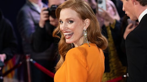 Jessica Chastain is photographic proof that redheads can wear orange