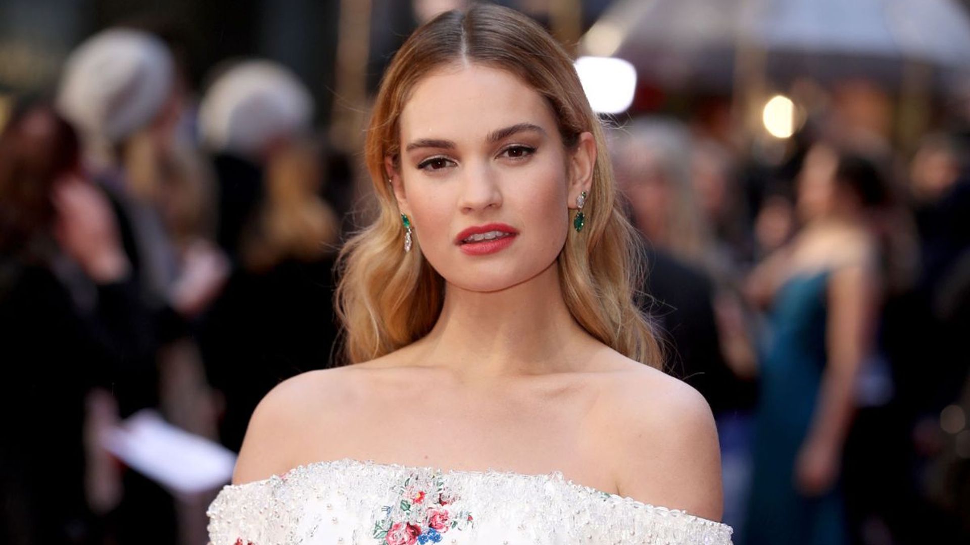 Lily James "can't live without" this cultfavourite face cream HELLO!