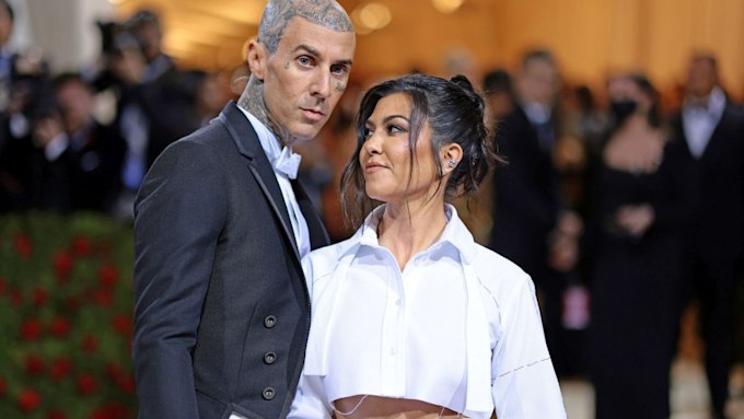 kourtney kardashian travis barker met gala