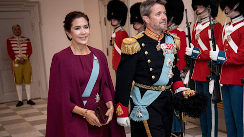 Crown Princess Mary of Denmark takes style cues from Princess Kate in burgundy gown
