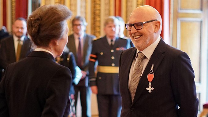 Princess Anne Awards Sam McKnight An MBE
