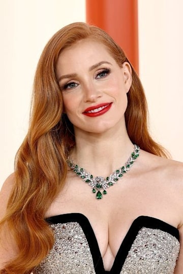 jessica chastain oscars 2023 jewellery