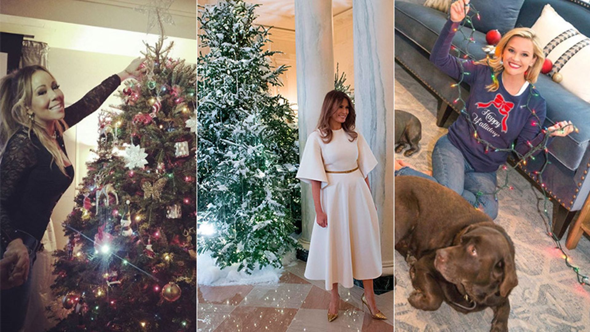 Celebrity Christmas trees see the best decorations for 2017 HELLO!